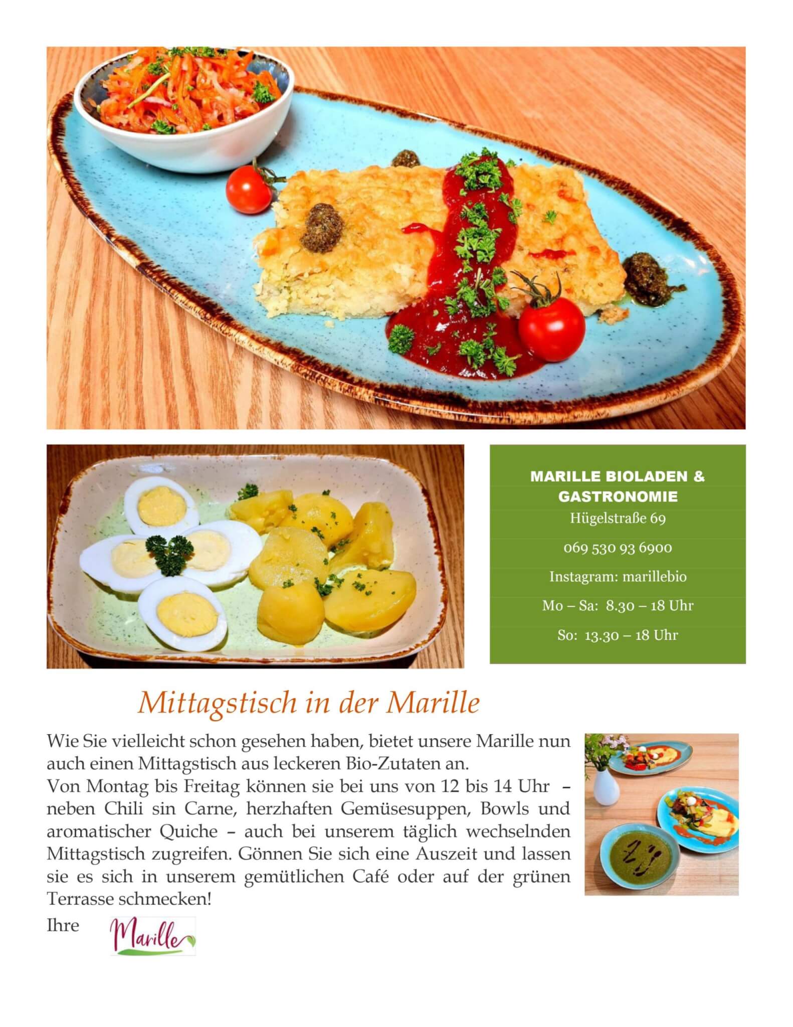 Mittagstisch neue Uhrzeit